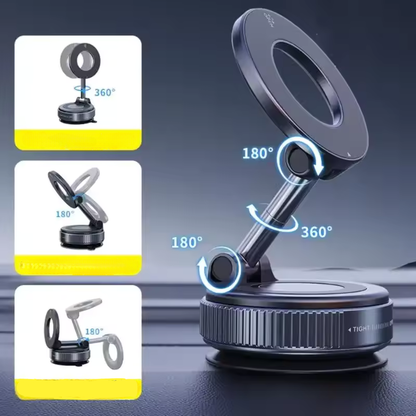 Arabamda UltraGrip™ Pro – Manyetik Vakumlu Telefon Tutucu